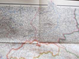 Der Donauraum (Tonavanlaaksoa?) -saksalainen II Maailmansodan aikainen kartta