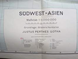 Südwest-Asien (Lounais-Aasia) -saksalainen II Maailmansodan aikainen (1941) kartta