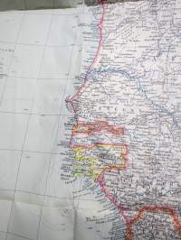 Azoren und West-Afrikanische Inseln (Azorit ja Länsi-Afrikka) -saksalainen II Maailmansodan aikainen kartta