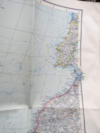 Azoren und West-Afrikanische Inseln (Azorit ja Länsi-Afrikka) -saksalainen II Maailmansodan aikainen kartta
