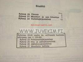 Volvo Huoltokäsikirja osa 2 (23-29) Korjaus ja huolto Moottorit  D20, D24 240 1979- -korjaamokirjasarjan osa