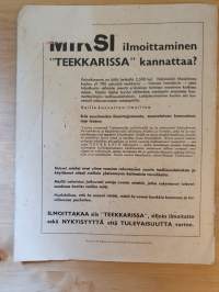 Teekkari 5, 1940 Yhteiskunnallinen numero. TY:n osakuntalehti.