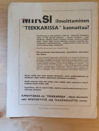 Teekkari 5, 1940 Yhteiskunnallinen numero. TY:n osakuntalehti.