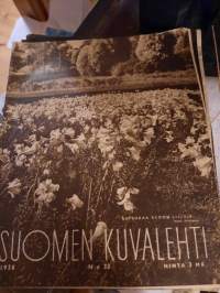 Suomen Kuvalehti 1938 nr 33 Saksan katse suuntautuu kaakkoon, kukkatarhan uudet istutukset, kahlekuningas
