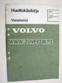 Volvo Huoltokäsikirja Vianetsintä Osa 4 Portaaton automaattivaihteisto 343 CVT -korjaamokirjasarjan osa