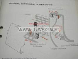 Volvo Huoltokäsikirja Vianetsintä Osa 3 (39) Sähkökytkentäkaaviot 340 1981 + täydennykset 1980 -korjaamokirjasarjan osa