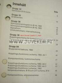 Volvo Huoltokäsikirja Vianetsintä Osa 3 (39) Sähkökytkentäkaaviot 340 täydennys 1982 -korjaamokirjasarjan osa