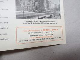 Välkommen till det soliga Spanien - (Otto) Kumenius Rese Service 1958 -tunnetun suomalaisen vastavakoilupäällikön hotelli- / matkaesite