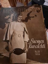 Suomen kuvalehti 1934 no 39 Ester Toivonen, yli tunturien, väärää rahaa Rantasalmella