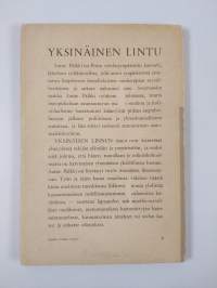 Yksinäinen lintu : runoja