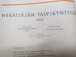 Herättäjän Talvikynttilät 1941 - Heränneen kansan joululehti, Elias Simojoki - Joulukirkossa Mantsinsaarella, K.R. Kares, J.K. Kuoppala, Jaakko Lammi, J. Sinnemäki