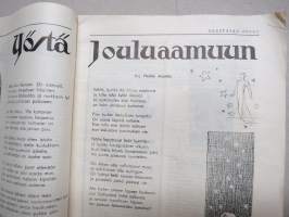 Säästäjän Joulu 1933 -joulunumero, Kansikuvitus Doris Lindh, Heikki Asunta, Thomas alva Edison, Dagapajun vaurastuminen, Tulipalo Nukkelassa, Nille Mesiläinen, ym.