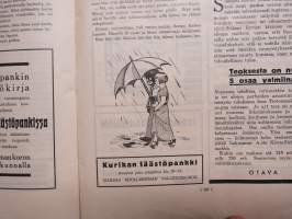 Säästäjän Joulu 1933 -joulunumero, Kansikuvitus Doris Lindh, Heikki Asunta, Thomas alva Edison, Dagapajun vaurastuminen, Tulipalo Nukkelassa, Nille Mesiläinen, ym.