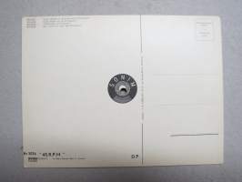 Sonim &quot;Le Beau Donabe Blau&quot; -äänilevypostikortti 45 rpm postcard record
