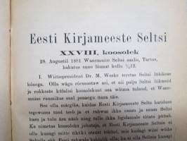 Eesti Kirjameeste Seltsi Aastaraamat 1881 -Eestin Kirjallisuuden Seuran vuosikirja
