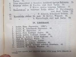 Eesti Kirjameeste Seltsi Aastaraamat 1881 -Eestin Kirjallisuuden Seuran vuosikirja