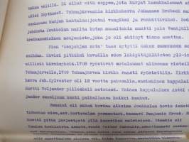 Piirteitä Jouhkolan Hovin historiasta - esitelmä, pitänyt Eino Sormunen, 29.9.1917 maamiesjuhlassa, Jouhkola - kartano, Tohmajärvi