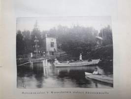 Helsingin Kaiku 1910 sidottu vuiosikerta, erittäin monipuoset artikkelit ja runsas kuvitus, paljon mainoksia