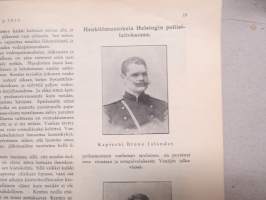 Helsingin Kaiku 1910 sidottu vuiosikerta, erittäin monipuoset artikkelit ja runsas kuvitus, paljon mainoksia