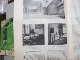 Helsingin Kaiku 1910 sidottu vuiosikerta, erittäin monipuoset artikkelit ja runsas kuvitus, paljon mainoksia