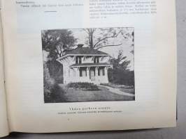 Helsingin Kaiku 1910 sidottu vuiosikerta, erittäin monipuoset artikkelit ja runsas kuvitus, paljon mainoksia