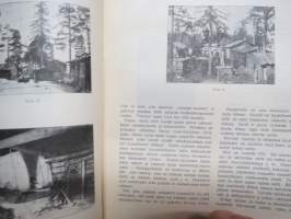 Helsingin Kaiku 1910 sidottu vuiosikerta, erittäin monipuoset artikkelit ja runsas kuvitus, paljon mainoksia