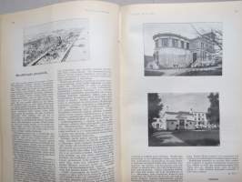 Helsingin Kaiku 1910 sidottu vuiosikerta, erittäin monipuoset artikkelit ja runsas kuvitus, paljon mainoksia
