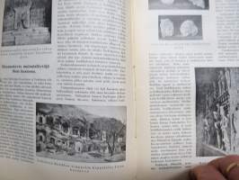 Helsingin Kaiku 1910 sidottu vuiosikerta, erittäin monipuoset artikkelit ja runsas kuvitus, paljon mainoksia