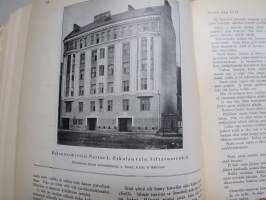 Helsingin Kaiku 1910 sidottu vuiosikerta, erittäin monipuoset artikkelit ja runsas kuvitus, paljon mainoksia