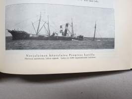Helsingin Kaiku 1910 sidottu vuiosikerta, erittäin monipuoset artikkelit ja runsas kuvitus, paljon mainoksia