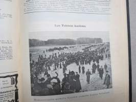 Helsingin Kaiku 1910 sidottu vuiosikerta, erittäin monipuoset artikkelit ja runsas kuvitus, paljon mainoksia