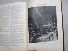Helsingin Kaiku 1910 sidottu vuiosikerta, erittäin monipuoset artikkelit ja runsas kuvitus, paljon mainoksia