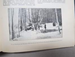 Helsingin Kaiku 1910 sidottu vuiosikerta, erittäin monipuoset artikkelit ja runsas kuvitus, paljon mainoksia