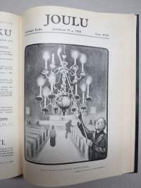 Helsingin Kaiku 1910 sidottu vuiosikerta, erittäin monipuoset artikkelit ja runsas kuvitus, paljon mainoksia