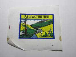 Pallastunturi -kangasmerkki, matkailumerkki, leikkaamaton