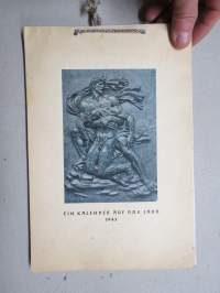Ein Kalendar auf das Jahr 1943, saksalaisen &quot;aatteellisen ja virallisesti hyväksytyn taiteen&quot; vuosikalenteri
