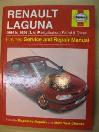 Renault Laguna 1994 to 1996 (L to P registration) Petrol &amp; Diesel - Haynes Service and Repair manual