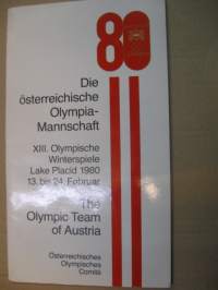 XIII Olympic Games Lake Placid 1980 - The Olympic team of Austria
