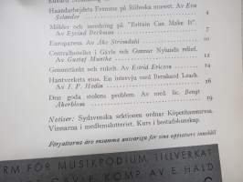 Form - Svenska Slöjdföreningens tidskrift 1947 årgång - möbler, konst, arkitektur, inredning, glass mm. -sisältää mm. artikkelin &quot;Program och Form&quot; Alvar Aalto