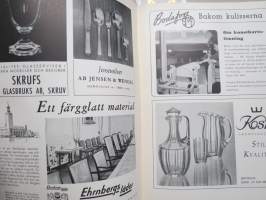Form - Svenska Slöjdföreningens tidskrift 1947 årgång - möbler, konst, arkitektur, inredning, glass mm. -sisältää mm. artikkelin &quot;Program och Form&quot; Alvar Aalto