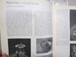 Form - Svenska Slöjdföreningens tidskrift 1947 årgång - möbler, konst, arkitektur, inredning, glass mm. -sisältää mm. artikkelin &quot;Program och Form&quot; Alvar Aalto