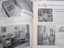 Form - Svenska Slöjdföreningens tidskrift 1947 årgång - möbler, konst, arkitektur, inredning, glass mm. -sisältää mm. artikkelin &quot;Program och Form&quot; Alvar Aalto