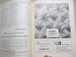 Form - Svenska Slöjdföreningens tidskrift 1947 årgång - möbler, konst, arkitektur, inredning, glass mm. -sisältää mm. artikkelin &quot;Program och Form&quot; Alvar Aalto