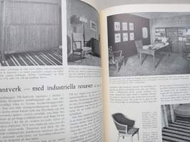 Form - Svenska Slöjdföreningens tidskrift 1947 årgång - möbler, konst, arkitektur, inredning, glass mm. -sisältää mm. artikkelin &quot;Program och Form&quot; Alvar Aalto