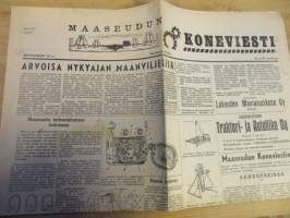 Maaseudun Koneviesti 1954 / 6,maaliskuu II sis. mm. seur. artikkelit / kuvat / mainokset; Volvon 25.000:nnes traktori, Magneetto tarkastelun kohteena,