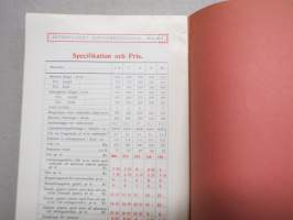 Geysir Systemet - Epokgörande Nyhet för ekonomisk uppvärmning af bostäder - A.-B. Jernverkmagasin, Malmö, Katalog nr 6, 1917