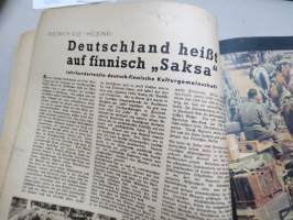 Die Woche Heft 53 1941 Dezember -saksalainen viikkolehti, sisältää Helsingin kirjeenvaihtjan Friedrich Egen artikkelin; &quot;Deutschland heisst auf finnisch &quot;Saksa&quot;, ym.