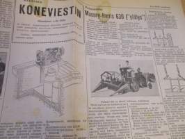 Maaseudun Koneviesti 1954 / 15/II elokuu II.sis mm Traktoriesittelymme,Massey-Harris Pony.Maaöljyn tarina II osa:tuotanto.Puimureita,Massey-Harris 630