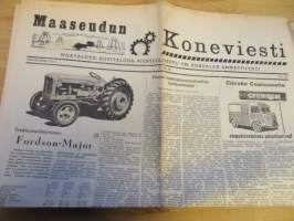 Maaseudun Koneviesti 1953 / 19 - Traktoriesittely Fordson-Major ..Radiokurssi . Kaasuttimista III. ym