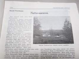 Säästäjän Joulu 1934 -Kansikuvitus Tapio Wirkkala!, Muinaisaikojen rahoista, Samuli Paulaharju - Nattavaarassa, Mika Waltari - Juhlapäivä, Anni Swan -kertomus, ym.